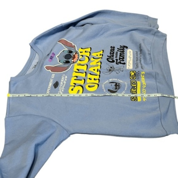 Disney Stitch Sweatshirt Junior's Size‎ 3XL (21) Ohana Means Family Lightweight - Picture 3 of 6